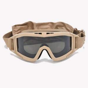 نظارات أمان تكتيكية للرياضات الخارجية في الصحراء، أنيقة ومضادة للأشعة فوق البنفسجية، مستقطبة ومضادة للضباب ومقاومة للماء، بثلاث عدسات مقاومة للرياح والغبار - Product Image 6