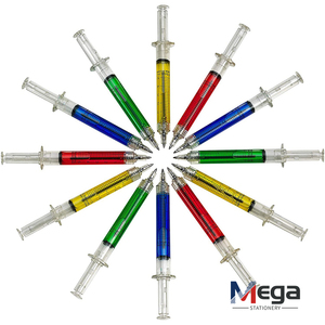Stylos à injection liquide amusants personnalisés MEGA, stylos promotionnels originaux pour enfants, hôpital, meilleur cadeau, logo en plastique - Product Image 3
