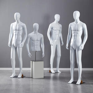 <span class=keywords><strong>Mannequin</strong></span> <span class=keywords><strong>Homme</strong></span> Adulte Entier avec Tête et Support en Plastique pour Vêtements, Présentoir <span class=keywords><strong>de</strong></span> Vitrine (Modèle Masculin) - Product Image 1