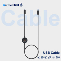 Cable USB 2 en 1 TKT, Multifuncional, Duradero, Carga Rápida de 100W, Cable Magnético Tipo-C, Adaptador de Carga para Reloj Inteligente