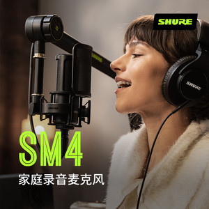 Shure Sm4 K Kit Large Diaphragm <b>Condenser</b> <b>Microphone</b> Dual Diaphragm Recording Mic With Wireless And Directional Switching - Product Image 2