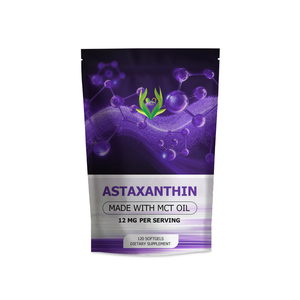 OEM ODM Astaxanthin Softgels MCT Oil 12MG Naturally Occurring Carotenoid Antioxidant Promote Overall Wellness Dietary Splement - Product Image 1