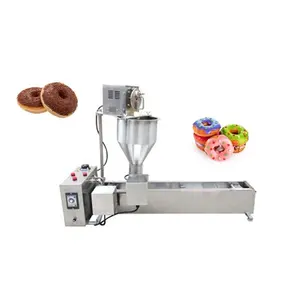 3 Moulds Automatic Donut Maker Fryer Donut Making Frying Machine