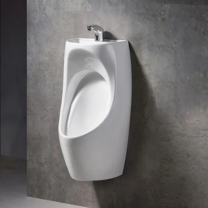 <span class=keywords><strong>Urinoir</strong></span> compact à capteur pour 2 personnes, avec lavabo intégré pour ablutions, station de lavage WC, émaillé multicolore - Product Image 3