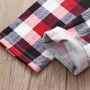 Conjunto de Pijamas de Natal Personalizados para Família com Design de Cervo Fofo, Cintura Elástica, Roupas de Dormir Respiráveis em Algodão e Spandex para Adultos e Crianças - Product Image 4