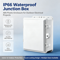 Caja de Plástico para Exteriores con Protección IP66, Caja de Conexiones Universal para Cámara de Seguridad, Conector de Cable de Alimentación