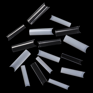 500 pièces/sac XXL sans C courbe acrylique <span class=keywords><strong>faux</strong></span> ongles avec sac pointes d'ongles français Extra longues demi-couverture pointes d'ongles carrées droites - Product Image 2