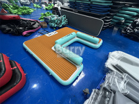 Plate-forme flottante gonflable Natation Water Island Jet Ski Dock Mat Dwf Material à vendre