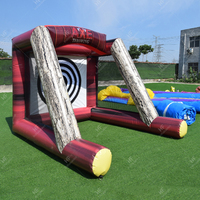 Jeu de lancer de hache gonflable interactif pour enfants, usage commercial extérieur, petit modèle