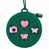 Porte-monnaie de poche personnalisé Chinfai pour cadeau de Noël, petit porte-monnaie mignon de dessin animé rond, étui pour pièces de monnaie, mini porte-monnaie pour enfants