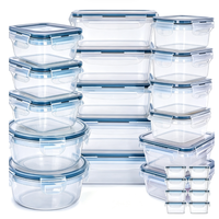 Ensemble de 24 contenants alimentaires en plastique sans BPA, résistants au congélateur, boîtes à lunch pour la cuisine, stockage de légumes et de fruits