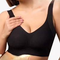 Meilleure vente Soutien-gorge push-up latéral léger à dos ouvert sans couture de grande taille minimisant les grands bustes anti-affaissement pour femme