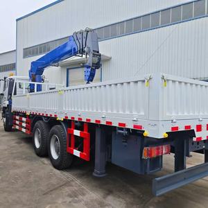 รถบรรทุกติดเครน SINOTRUK HOWO NX 6x4 แบบแขนยืดได้ พร้อมพื้นบรรทุกแบบเรียบ สำหรับขนส่งเครื่องจักรก่อสร้าง - Product Image 3