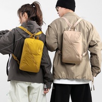 Sac à dos convertible imperméable, sac de poitrine multi-positions unisexe, sac de voyage quotidien léger avec grande/petite taille