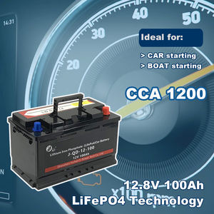 Yüksek güç 12v 100ah lityum demir fosfat LiFePO4 pil paketi pil atlama marş araba atlama marş güç bankası - Product Image 5