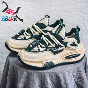 Zapatos Deportivos Casuales para Hombre, Diseño Transpirable de Verano, Parte Superior de Cuero Impermeable, Suela Gruesa, Zapatillas Casuales para Hombre - Product Image 2
