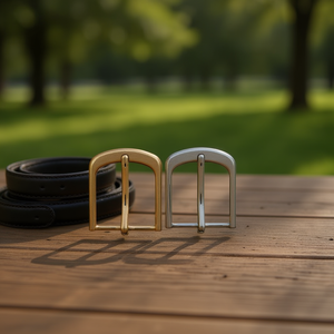 Fibbia per cintura ILAN 3,5 cm oro e argento, confezione mista 1 pezzo per cinture in pelle - Product Image 2