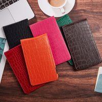 En Stock Orange Premium Scorecard Titulaire En Cuir PU Yardage Livre Couverture Golf Scorecard Livre Crocodile Texture Golf Accessoires