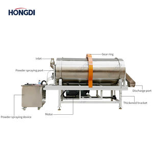 Machine de revêtement de semences à tambour rotatif continu haute performance - Système industriel de traitement des semences 500-1000 kg/h - Product Image 2