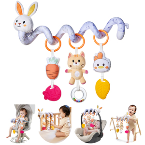 Tumama enfants lit <span class=keywords><strong>spirale</strong></span> hochets <span class=keywords><strong>jouet</strong></span> mignon lapin <span class=keywords><strong>poussette</strong></span> peluche ours suspendu hochet <span class=keywords><strong>jouet</strong></span> en peluche lapin activité bébé siège de voiture jouets - Product Image 1