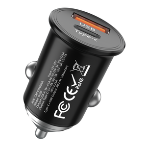 Tendenza 45W QC3.0 PD 3.0 ricarica rapida per auto 5V/3A 20W USB tipo C tutto in metallo Mini SCP telefono cellulare veloce 5V/3A 20W USB tipo C - Product Image 1