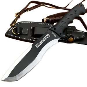 มีดต่อสู้แบบปรับแต่งได้สำหรับทหารราบ คุณภาพสูง ทำจากเหล็กกล้าไร้สนิม G10 ปลายมีดแบบ Drop Point สำหรับกิจกรรมกลางแจ้ง ตั้งแคมป์ พร้อมปลอกมีด พกพาสะดวก ใช้ในชีวิตประจำวัน ระดับ DIY - Product Image 1