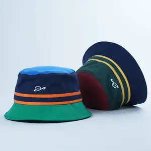 Groothandel Custom Logo Hoge Kwaliteit Mannen Vrouwen Zonnescherm Riem Safari Cap, Visser Brede Rand Katoenen Emmer Hoed