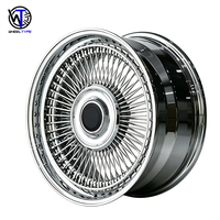 Jante en alliage d'aluminium forgé 5x114/120/130 6x139.7 14 16 20 -26 pouces finition or 72/100/150 multi-rayons pour voiture de tourisme