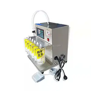 Machine de remplissage automatique de jus de soja et de lait quantitatif liquide résistant aux hautes températures, petite Machine de remplissage de boissons