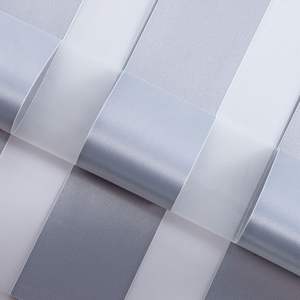 ستائر زيبرا ذكية ثنائية الطبقة للنهار والليل، معالجة النوافذ الداخلية للمنزل، ستائر زيبرا معتمة آلية - Product Image 5