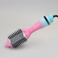 ENZO Brosse Soufflante Chauffante 3-en-1 1500W, Lisseur et Sèche-Cheveux Électrique en Nylon pour Usage Domestique, Hôtelier, Salon et Commercial