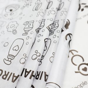 Papel de Seda para Envolver con Impresión de Logotipo Personalizado en Rosa, Blanco y Negro, para Ropa, Zapatos, Camisetas, Vino - Product Image 4