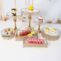 Vente en gros : Articles de pâtisserie très demandés, Outils de pâtisserie, Table à gâteaux en métal, Support à gâteaux en cristal, Présentoir à desserts de mariage