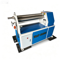 Cintreuse manuelle asymétrique à 3 rouleaux Small Power W11F 3*1000 avec formage des extrémités pour le formage de tubes en acier au carbone de haute précision