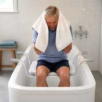 Siège de baignoire, planche de bain, cadre en aluminium, pour maison de retraite, centre de réadaptation, hôtel, salle de bain accessible aux personnes âgées et handicapées