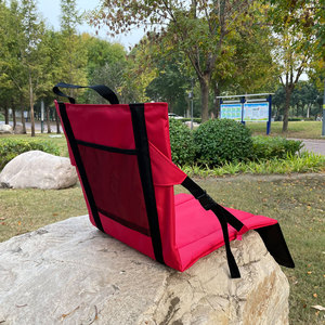 Cojín de Asiento Plegable Portátil y Ligero para Camping, Impermeable, con Respaldo, para Picnic, con Correas Ajustables y Bolsillos para Aperitivos/Bebidas, de Oxford - Product Image 3