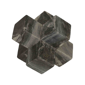 Sculpture géométrique en marbre, figurine décorative pour la maison et la salle de bain, objet moderne pour le bureau et la décoration de pièce. - Product Image 1