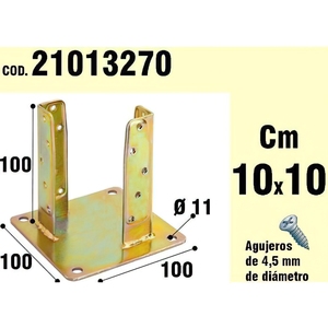 Supporto in Legno Bicromato per Ancoraggio 100 mm. - Product Image 1