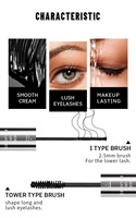 Nouveau mascara sans cruauté aux animaux de marque privée rehausseur de cils végétalien imperméable à l'eau longue durée