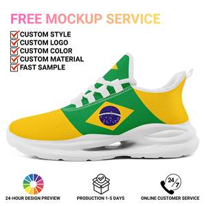 Chaussures de sport personnalisées en gros <span class=keywords><strong>avec</strong></span> nom d'équipe, série OEM ODM, impression à la demande, logo personnalisé, baskets respirantes FN079-26027049-2 - Product Image 2
