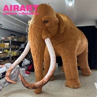Jouets en peluche d'éléphant gonflable Mammoth pour la décoration de sculptures de parc : Peluche d'éléphant personnalisée