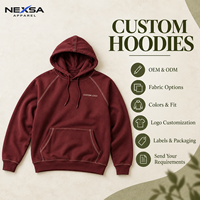 Sweat-shirts et sweats à capuche pour hommes en coton biologique bordeaux à manches raglan, personnalisables avec étiquette privée, motif graphique lettres sur coutures contrastées, style streetwear décontracté