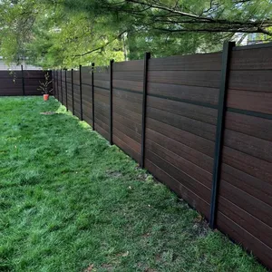Лидер продаж, деревянный пластиковый композитный забор из ДПК, домашний садовый забор, панели лучше, чем Виниловый Забор из ПВХ