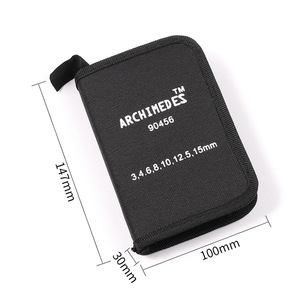 Ensemble de poinçons en cuir Archimedes, outil à bouche ronde de 3 à 15 mm pour la fabrication de ceintures - Product Image 1