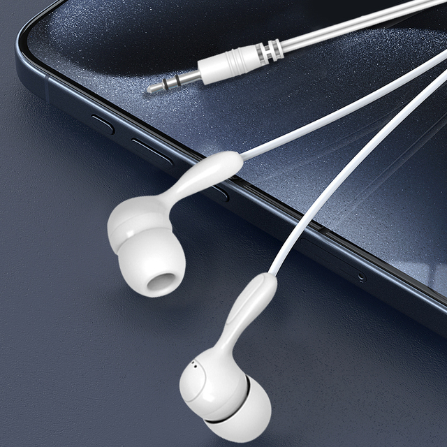 Fashion Earphone Rubber Stereo 3.5mm Wired Airline Headphones Earbuds Earphones Disposable Plastic Cheap Wired Earbuds in Bulk