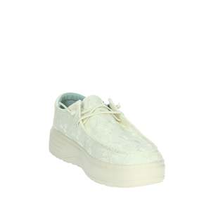 Pitas Donna Slip On Bloom Panna Chaussures plates pour femmes, baskets décontractées, confortables, légères, respirantes, à lacets, à la mode, blanches - Product Image 5