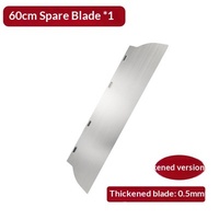 Couteau à enduire industriel DIY en acier inoxydable de 40 cm avec manche en plastique, lame plate pour le lissage des murs et le revêtement