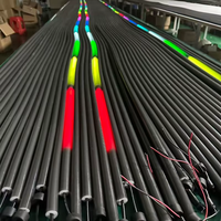 Bande lumineuse LED DC12V/24V RVB pleine couleur, tube LED étanche IP67, éclairage en corde LED 360 degrés DMX512 SPI 22mm pour la maison, le KTV, le club