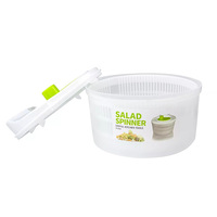 Saladeslinger Sla Groentewasser Droger Afvoer Crisper Machine Zeef Fruitwas Reinigingsmand Keuken Thuiskeuken
