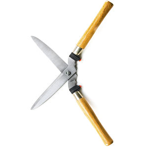 Ciseaux <span class=keywords><strong>de</strong></span> jardinage à lames tranchantes en acier, à manche en bois robuste pour tailler les bordures des buissons - Product Image 4